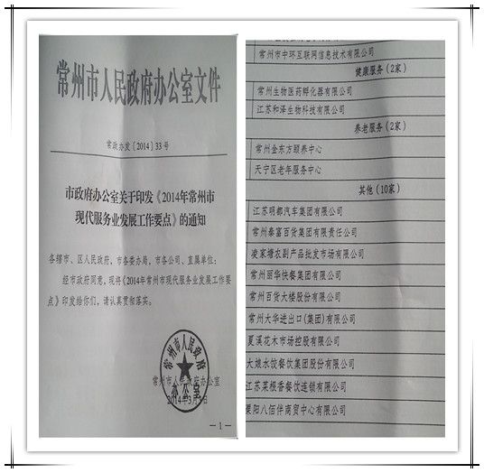 常州市政府再次確立中環(huán)互聯(lián)網(wǎng)為2014年現(xiàn)代服務(wù)業(yè)重點(diǎn)培育企業(yè)，中環(huán)互聯(lián)網(wǎng)作為常州電子商務(wù)領(lǐng)軍企業(yè)，15年專注在為企業(yè)提供互聯(lián)網(wǎng)營銷解決方案。
